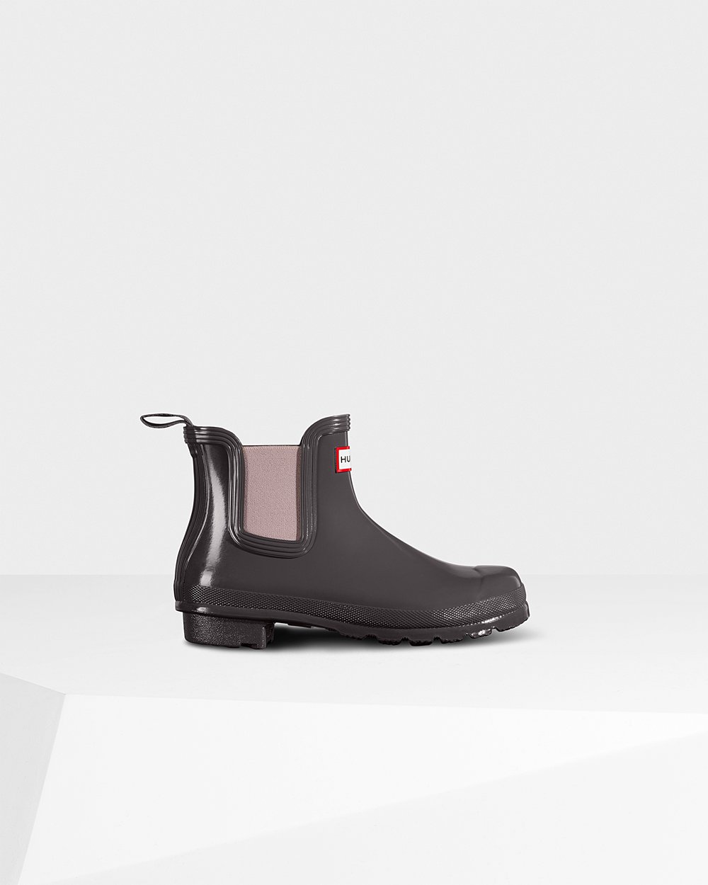 Chelsea Boots Dames - Hunter Original Gloss - Grijs/Paars - 23QTIJWPA